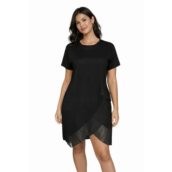 Joh Black Solid Pre-Owned Ladies New With Tags Dress - Size XS - Picture 6 of 6